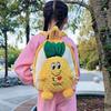 Zipper Plush Pineapple Bag Cartoon Animal Anime Plush Doll Backpack Little Turtle Backpack  Unisex