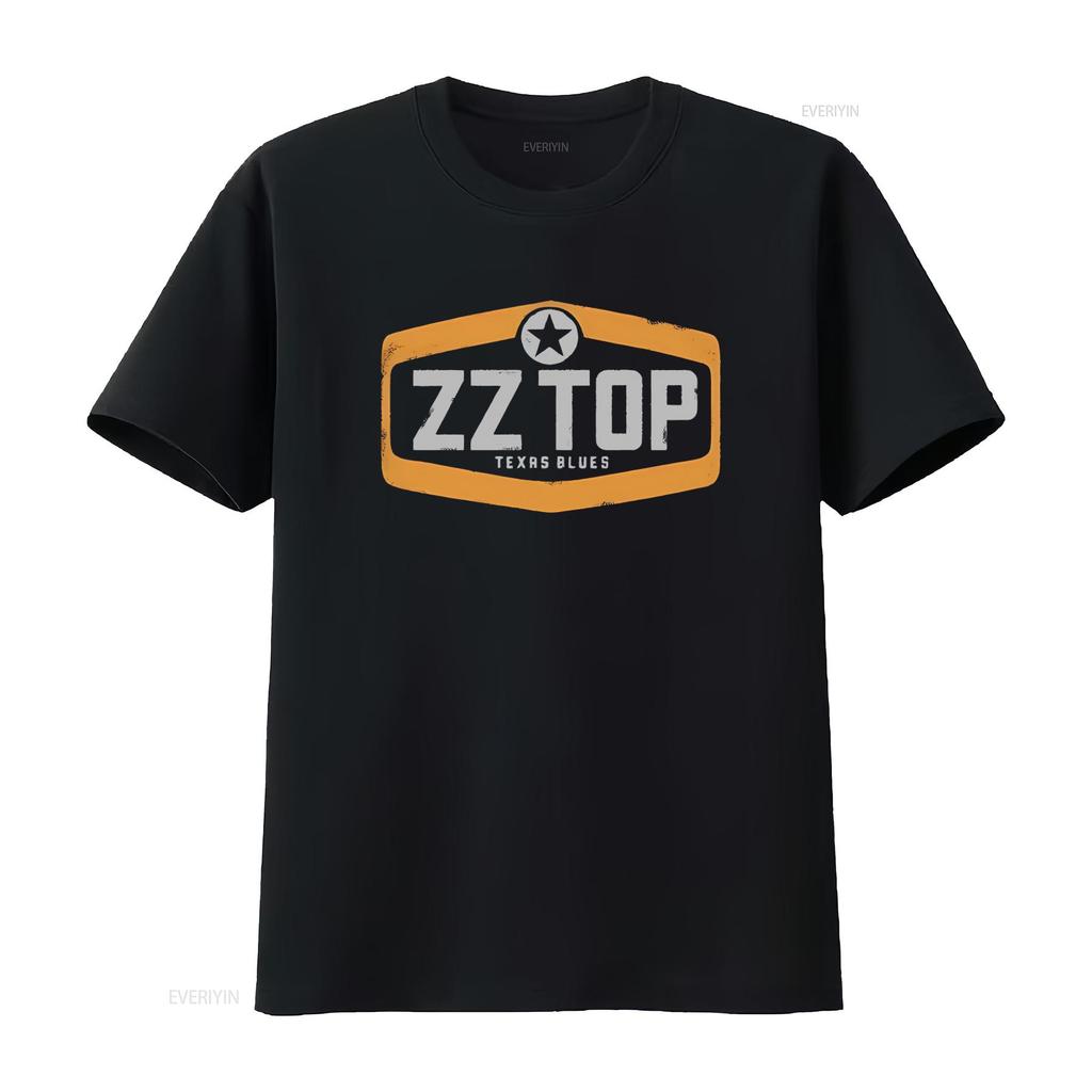 Cotton T Shirt ZZ Top Texas Blues True Texans Billy Gibbons Dusty Hill Print vintage Washed Unisex Casual designer clothes