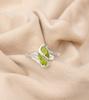 Natural Peridot Gemstone 925 Sterling Silver Jewelry Zircon Ring Gift For Women CZR-8-1