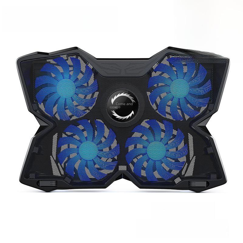 Улучшенный тонкий кулер для ноутбука с шестью вентиляторами и сенсорным управлением для игровых ноутбуков