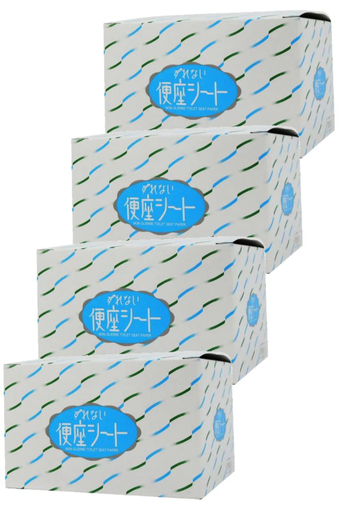 Toilet Seat Sheets 70 Sheets Non-slip [4 Sets]