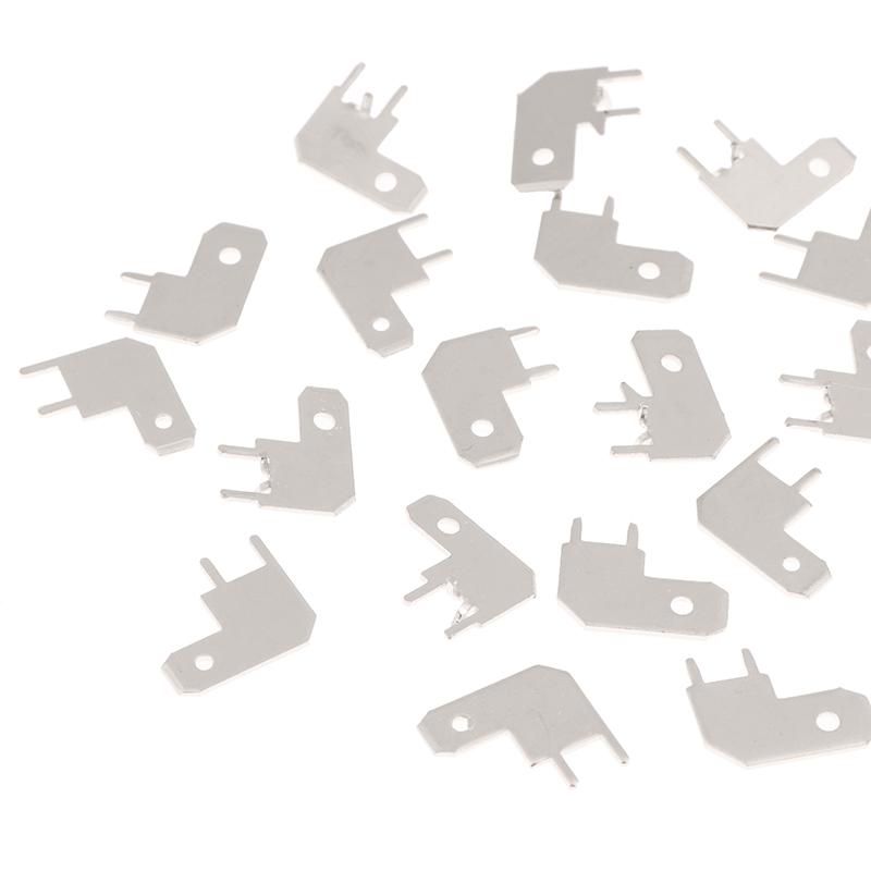 50Pcs 4.8/6.3 Flag-Shaped Inserts Pcb Circuit Board Insert Pcb L-Shaped Corner Solder Thickness 0.8Mm Welding Sheet