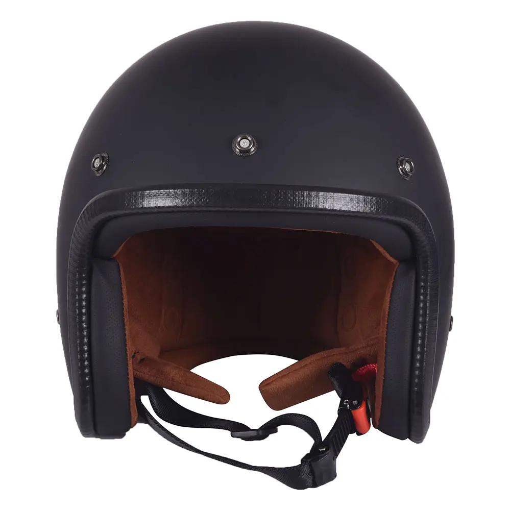 Ретро полуоткрытый мотоциклетный шлем Jet Аксессуары для мотокросса Casco Moto Helmet 3/4 с открытым лицом Винтажный шлем Four Seasons Capacete
