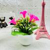 Faux Lily Flower With Durable Plastic Material For Desk Decoration And Gift Item