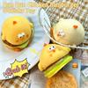 Squishy Toy Reusable Safe For Adult Slow Rising Cute Animal Hamburger Chick Squishy Fidget Anxiety Relief Toy Decoration Gift