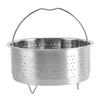 Stainless Steel Steam Basket with Handle Sugar Removal Rice Cooker Insert Steaming Rack for Food