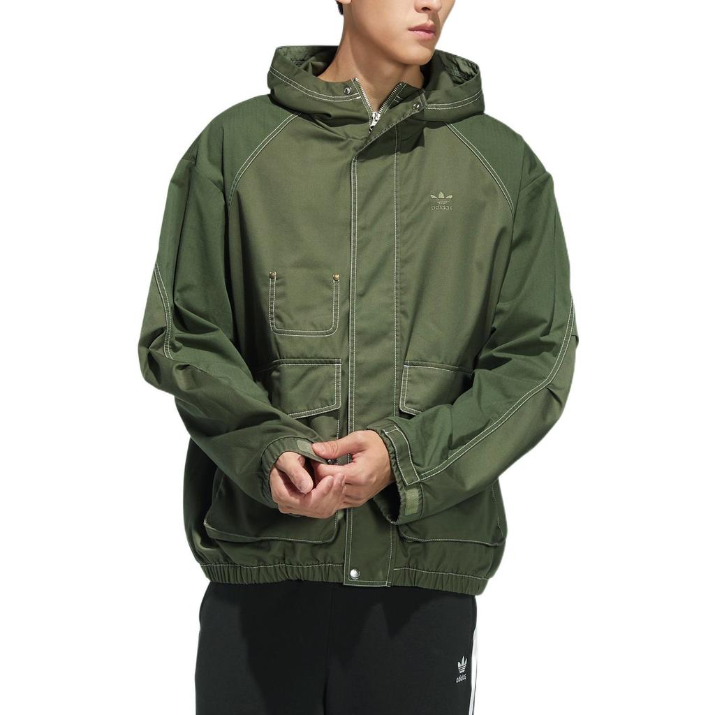 adidas Куртка Originals Мужская Зеленый Хаки HM8017