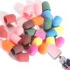 Candy Color Nail Art Sand Cap Nail Polishing Head Sand Ring Electric Nail Drill Machine Accessory Cuticle Dead Skin Removal Manicure Tool with Rubber