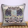 Ethnic Style Elephant Sofa Pillow, Cat Embroidered Cushion Cover, Pillowcase Cover (Without Pillow Core)