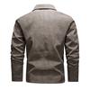 Новая мужская кожаная одежда, модная тенденция, мужская куртка с лацканами, мужская куртка из искусственной кожи, мужское пальто