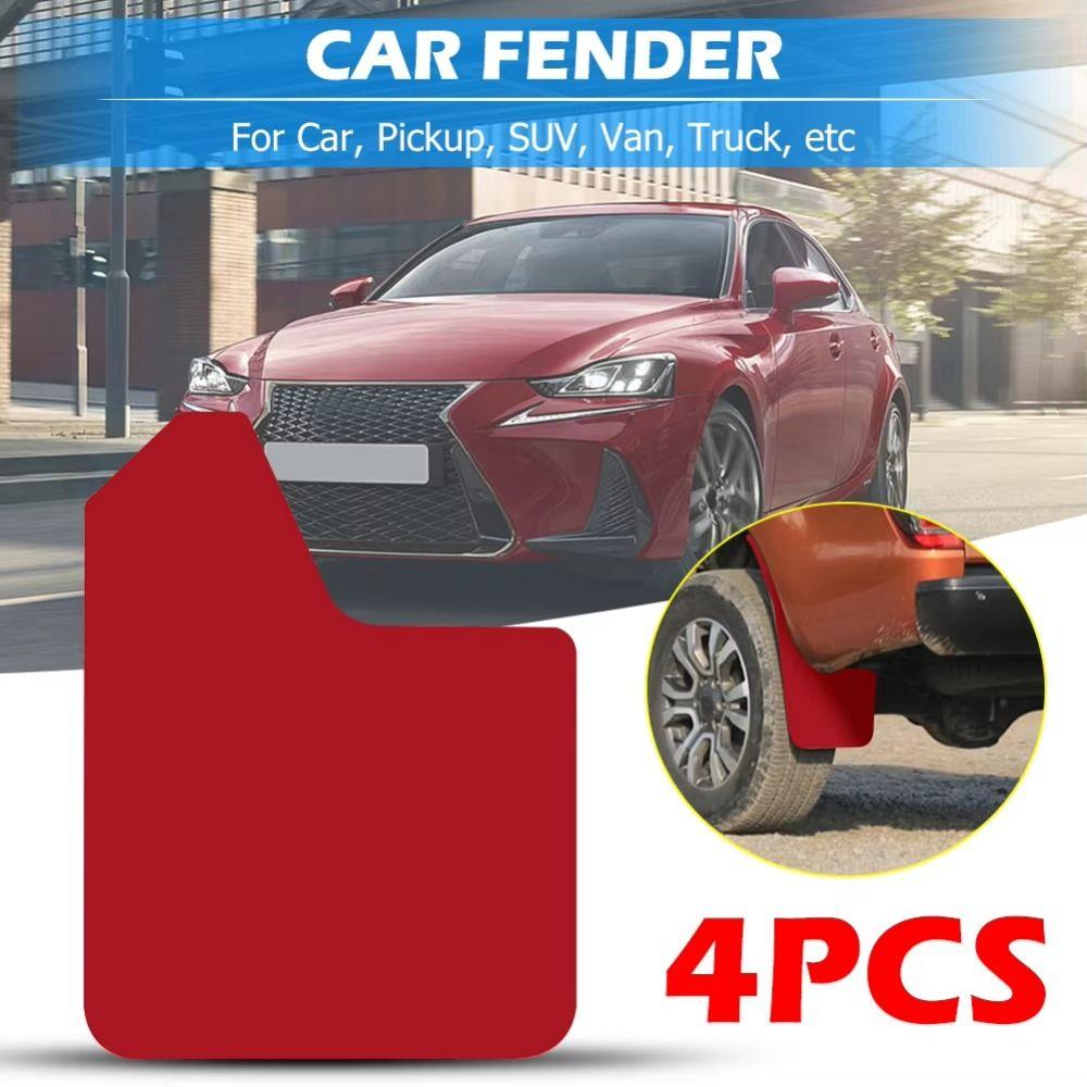 4Pcs Convenient Car Fender Set Universal Wheel Mud Flaps Car Splash Guard Auto Replacement