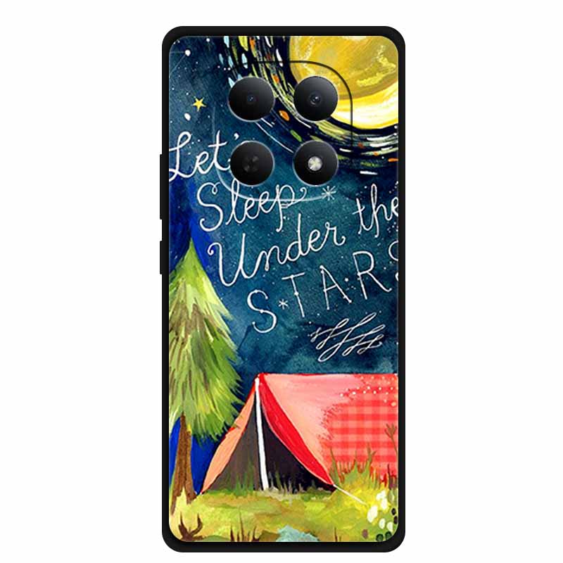 3D Flowers Case For POCO M8 Embossed Blossoms Funda Relief Coque Silicone Soft Back Phone Cover For Xiaomi POCO M 8 TPU Para