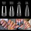 Gel Nail Extension Square/Almond/Stiletto/Coffin Shape Gel Nail Tips Soft Gel Full Cover Nail Tips