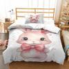 Мультяшный комплект постельного белья с 3D-печатью для детей и взрослых, роскошный мягкий пуховый пододеяльник из ультратонкого волокна на молнии