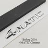 3D ABS Chrome Black Car Letters Logo 4MATIC Emblem Sticker Nameplate Rear Trunk Badge For Mercedes Benz 4MAITC Acciessories AN1