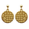[L0466] - Gold Plated 'Cléopatra' Earrings - 15 Mm