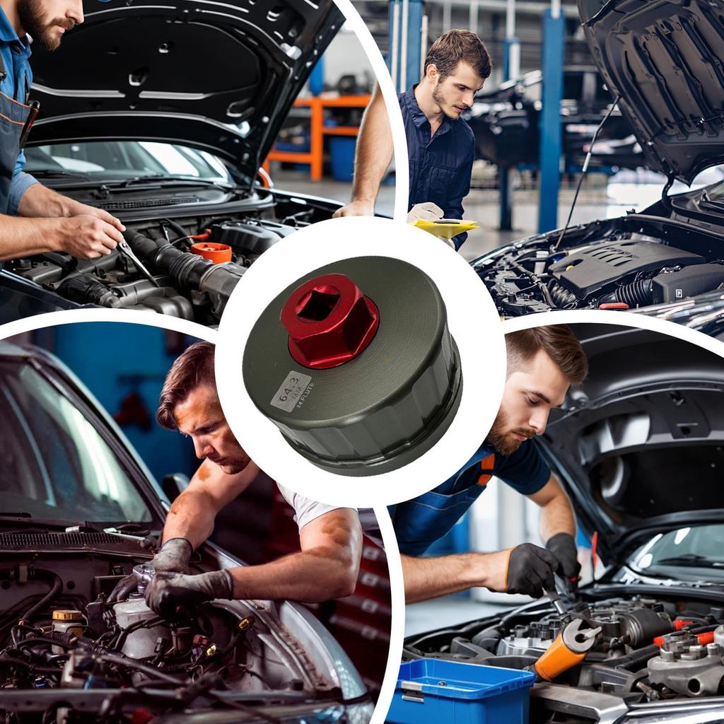 Oil Filter Wrench Anti-Slip Wrench Socket Removal Tool Ergonomic Lightweight Alloy Accessories Kit For House Car Automotive