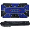 Trading Card Heaven Poker Mat Texas Play Mat Casino with Storage Bag 60 X Hold'em (Dark Blue, 120cm)