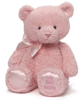 GUND Мой первый плюшевый мишка розовый M 6048623