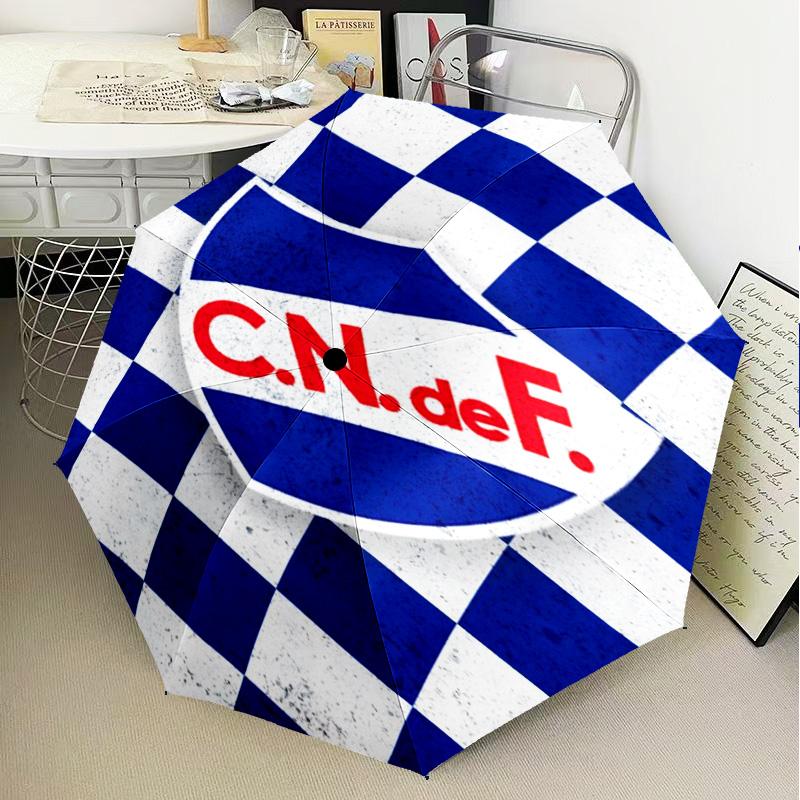 Montevideo Shield Emblem Umbrella Folding umbrella, automatic umbrella 8-Frame for Travel, camping Use Gift for Halloween Christmas