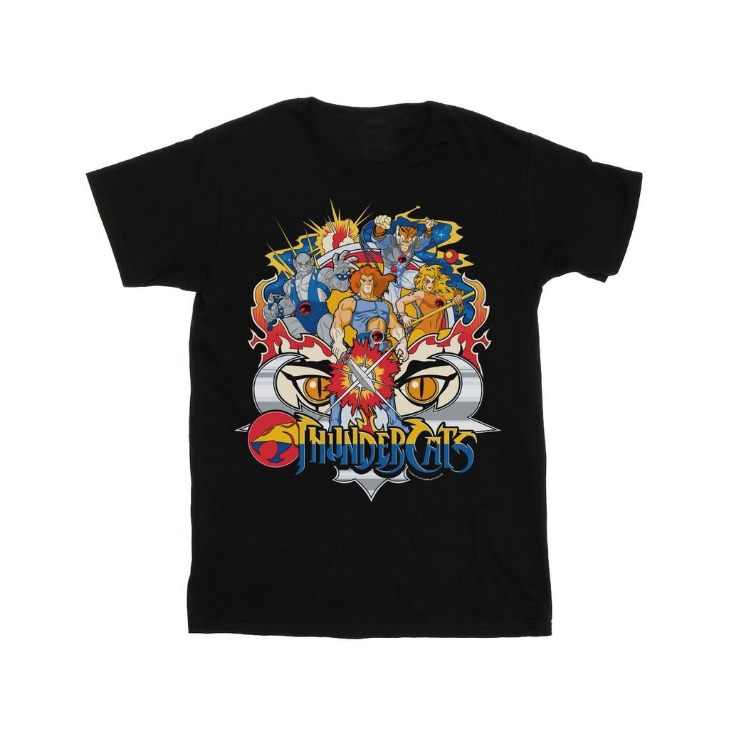Thundercats Womens/Ladies Action Group Shot Cotton Boyfriend T-Shirt
