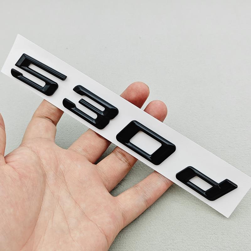 3D ABS Car Letters Logo 520i 530i 540i Rear Trunk Badge Sticker Decals For BMW 5 Series 520i 530i 540i G30 Auto Tail Marking