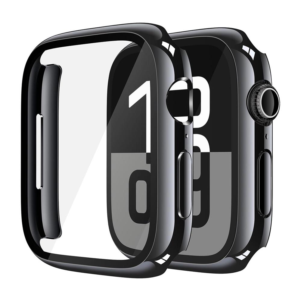 Защитная пленка для корпуса Apple Watch 11 10 42 мм 46 мм Аксессуары Покрытие Жесткий ПК Бампер+Закаленное Стекло Чехол iWatch Серии 11