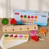 Детские игрушки для настольной игры «Сортировка по форме и цвету» Деревянные фрукты Конфеты Мороженое Игра на сопоставление Логическое мышление Тренировка ролевых игр с едой