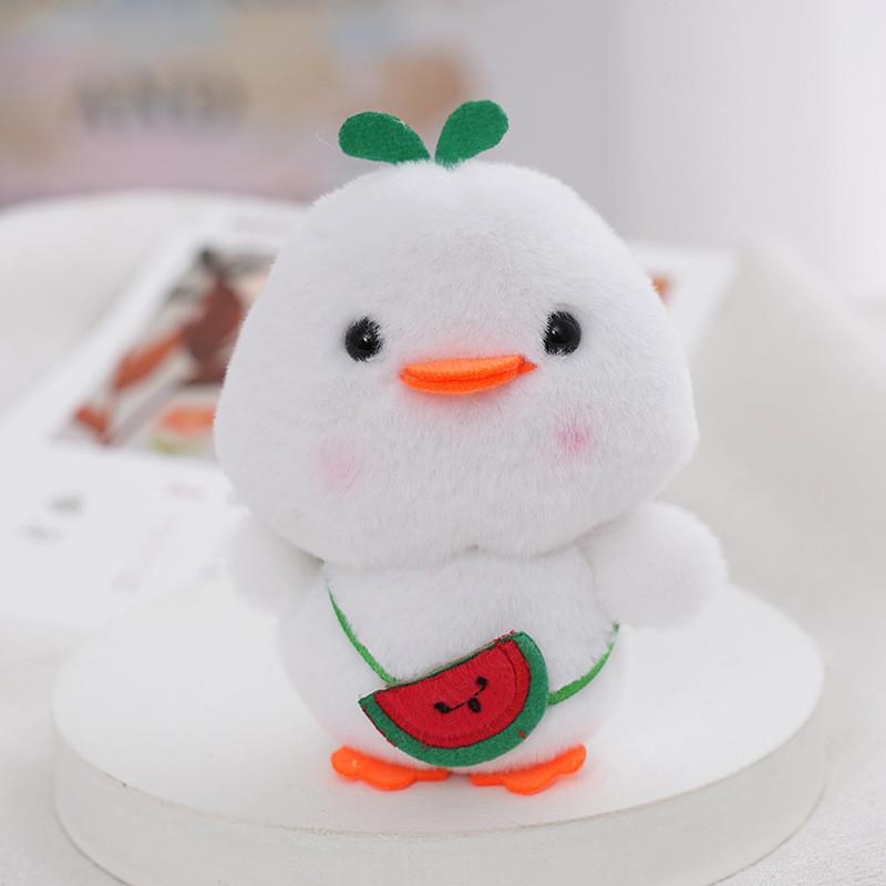 Adorable Plush Duck Backpack Charm Soft And Cute Stuffed Animal Keychain