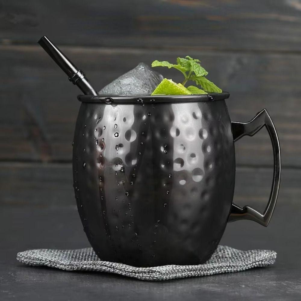 Russia Moscow Mule Mug Wine Cup Beer Cup Party Supplies Stainless Steel Cup  Bar