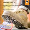Labor Insurance Shoes Men's Anti-smashing, Anti-piercing, Insulated Solid Bottom, Leather Wear-resistant and Breathable Ultra-light Safety Shoes