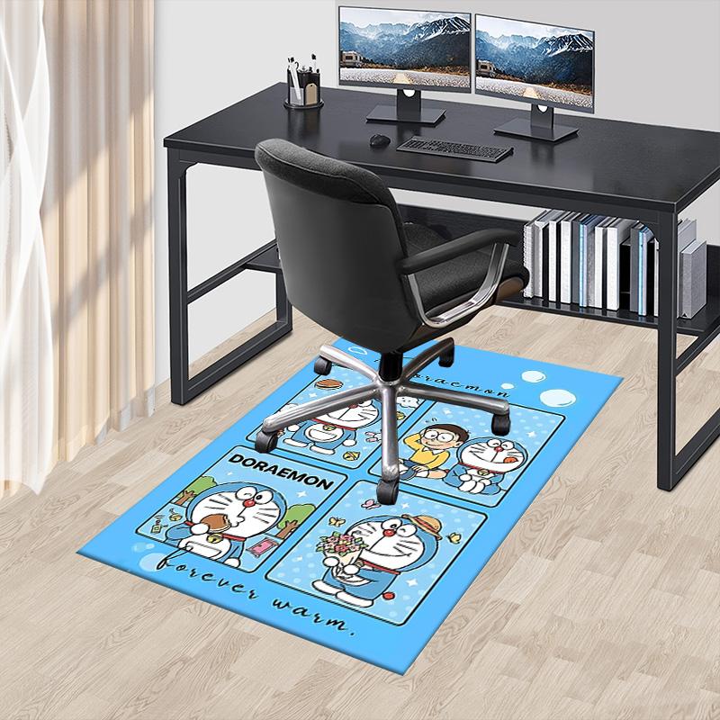 1pc Doraemon Friends Adventure Carpet for Playroom Bedroom Living Room Sofa Home Decor,kids Game Area Rug Non-slip Floor Mat Y7284