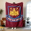 West Ham Soft and comfortable flannel Suitable for sofas living rooms outdoor camping travel and also makes a great anniversary gift
