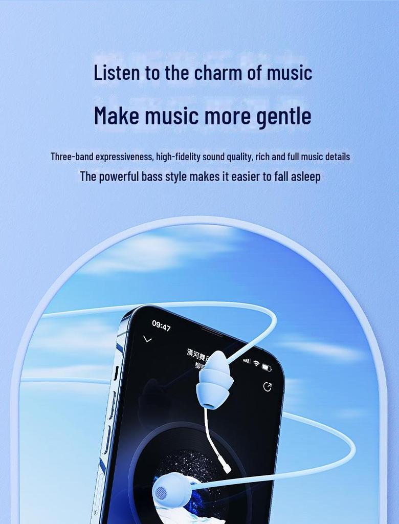 Мягкие силиконовые наушники для сна с шумоподавлением Remax — совместимы с устройствами Apple.