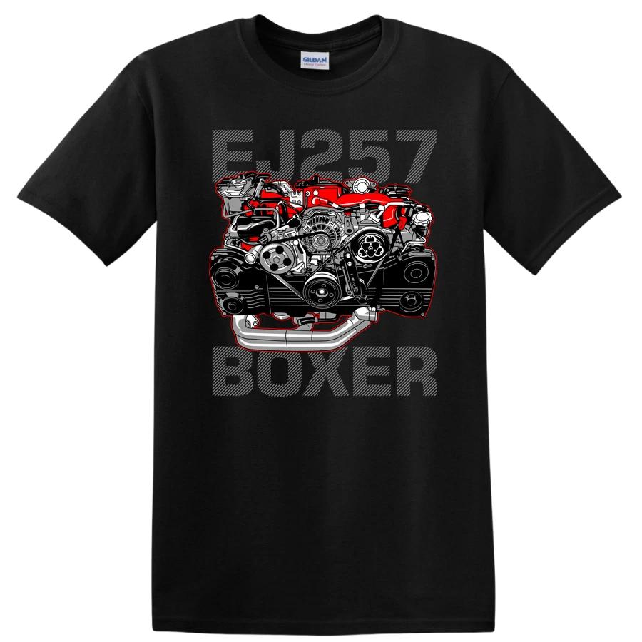 Футболка с двигателем Boxer E267 для автолюбителей, футболка с изображением производительности, подарок для механиков