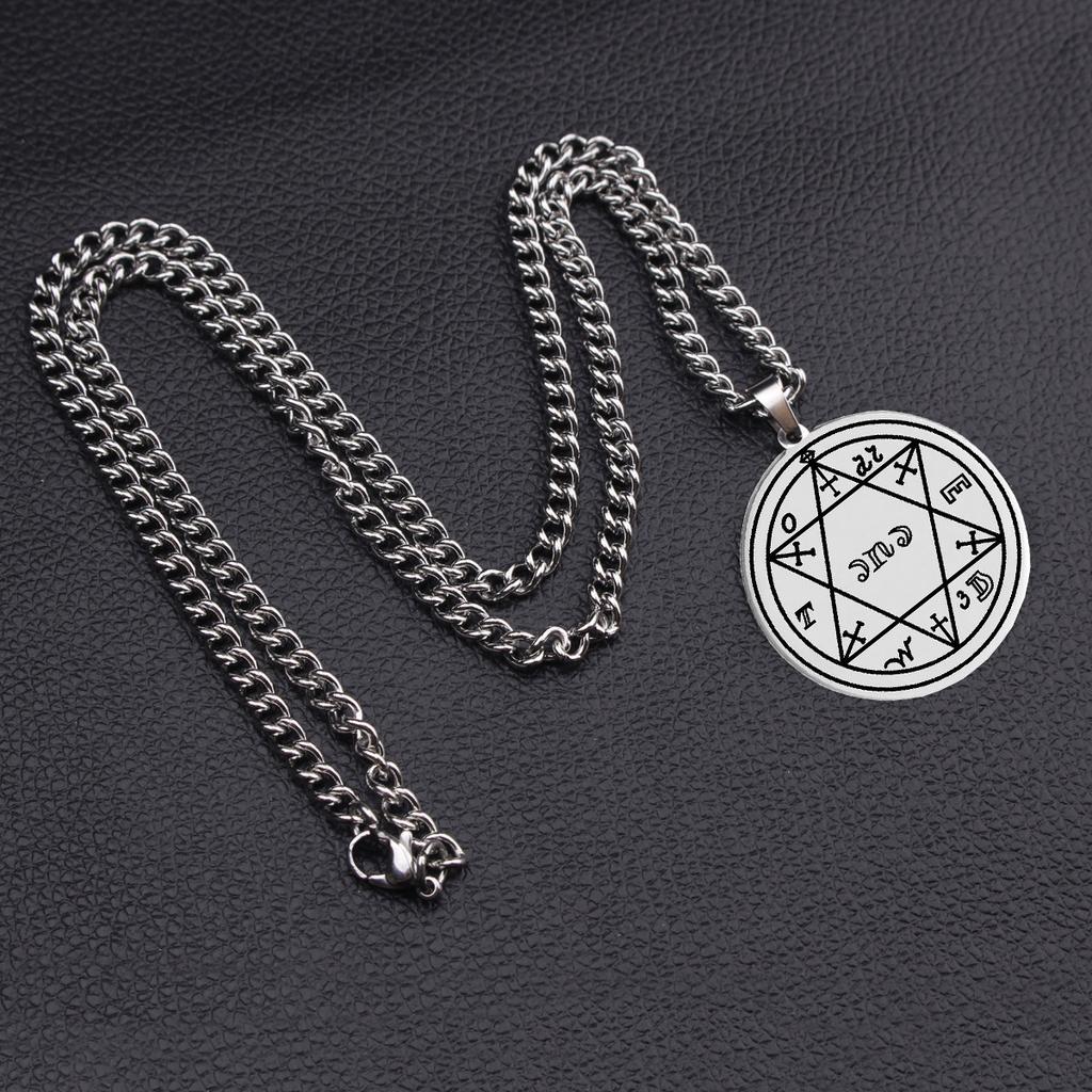 Accessories Health Amulet Luck Solomon Pentagram Seal Witchcraft Pendant Necklace