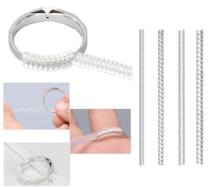 4 шт. регулятор размера кольца для свободных колец невидимый силиконовый регулятор размера кольца