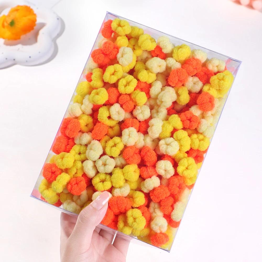 50/100 шт. Детские разноцветные резинки для волос, эластичные резинки для волос, волнистые скранчи для волос, аксессуары для волос для маленьких девочек, милая веревка для волос