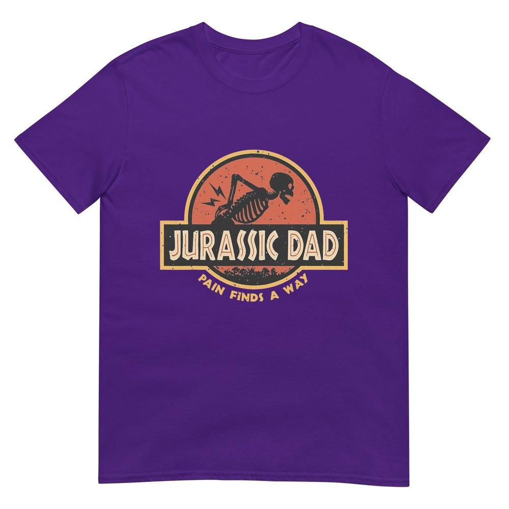 Jurassic Dad Pain Finds A Way Funny Sarcastic Skeleton Tshirt