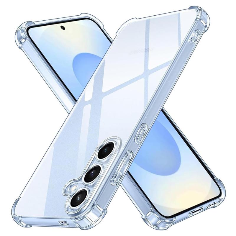 Прозрачный чехол для телефона для Samsung Galaxy S25 S24 S22 Ultra S23 Plus Fe Силиконовый мягкий чехол для Samsung A16 A26 A36 A56 A55 A35 A15 A54