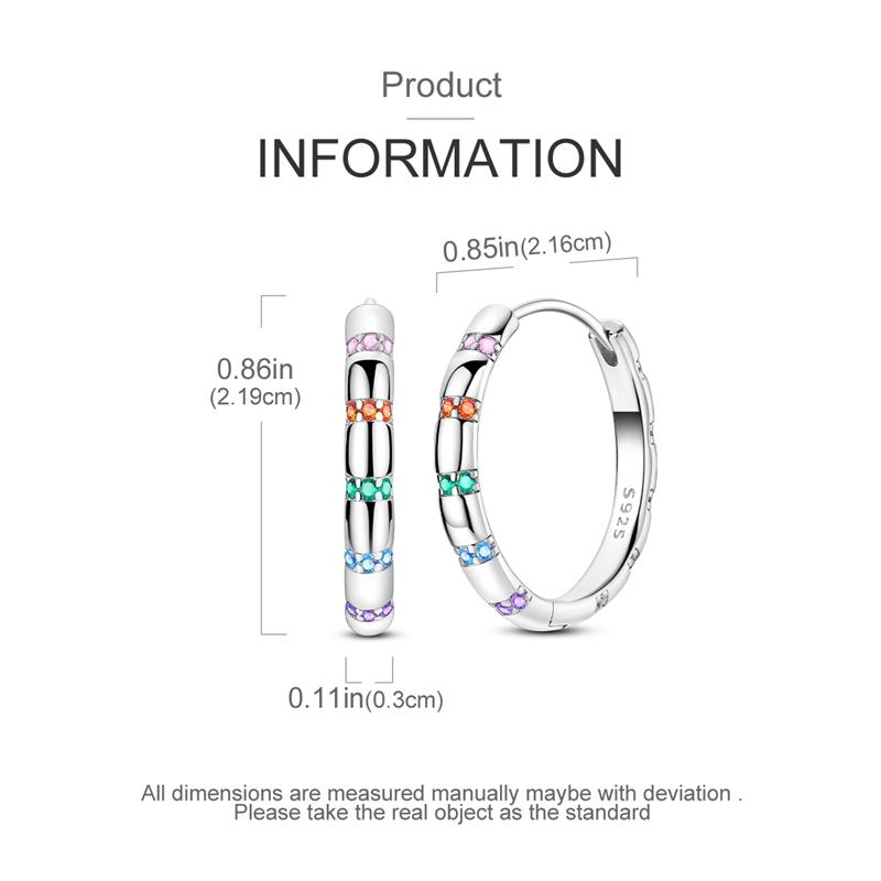 925 Sterling Silver Earrings Women Sparkling Celtic Knot Blue Pine Hoop Earring For Anniversary Wedding Jewelry Gifts