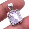 Подвеска из натурального розового аметиста из стерлингового серебра 925 пробы 1 дюйм M8Y02