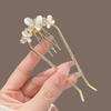 1pc Butterfly U-Shaped Hair Fork Combs Pearl Hair Sticks Hair Clip Hairpins Women Girl Hair Accessories Ornament Styling Tool