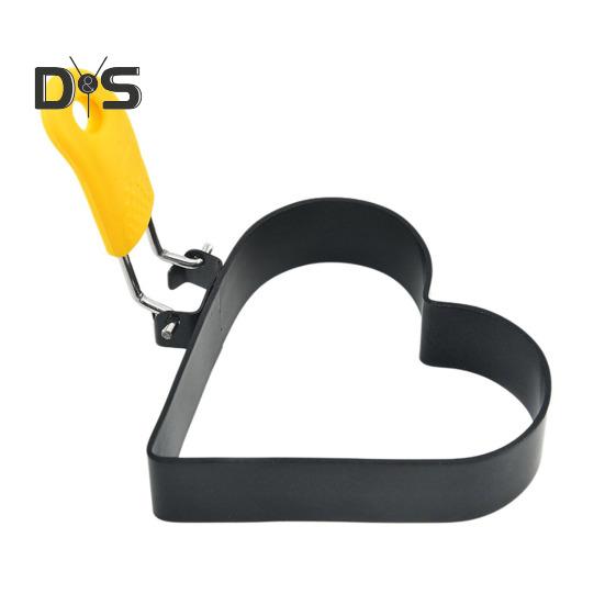 Форма для яиц в форме сердца из нержавеющей стали с антипригарным покрытием, в форме цветка, звезды, блинов, омлета, для жарки яиц, приготовления завтрака, сэндвича, бургера