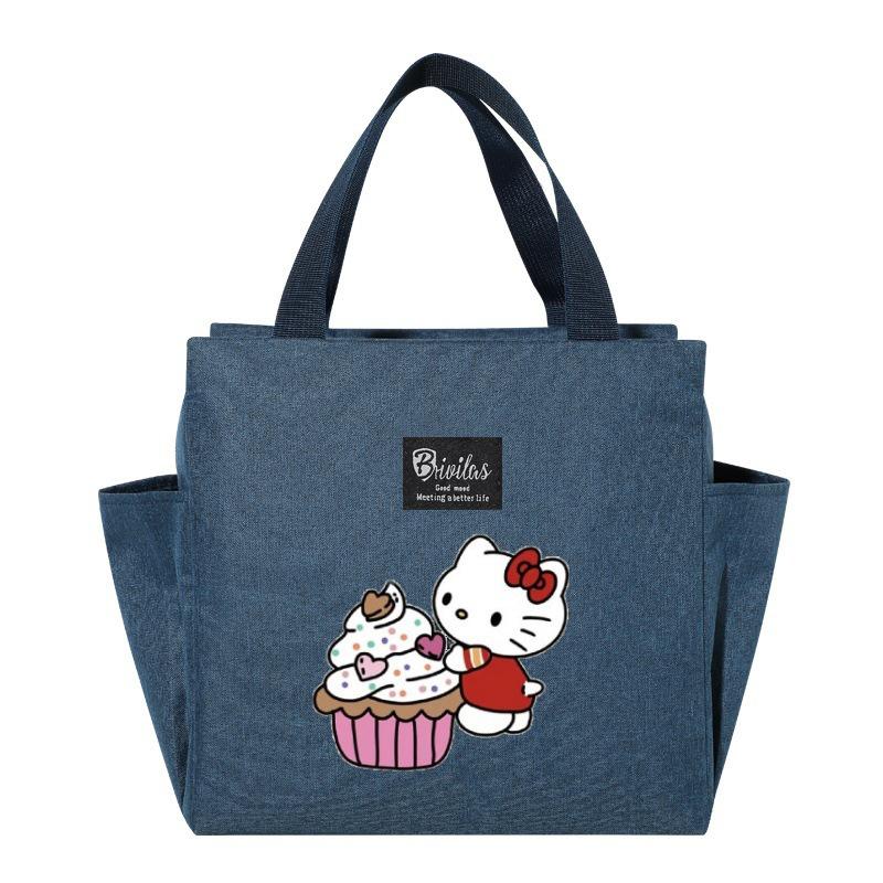 Изолированная сумка-ланчбокс Hello Kitty - Портативный контейнер для обеда для пикников и прогулок