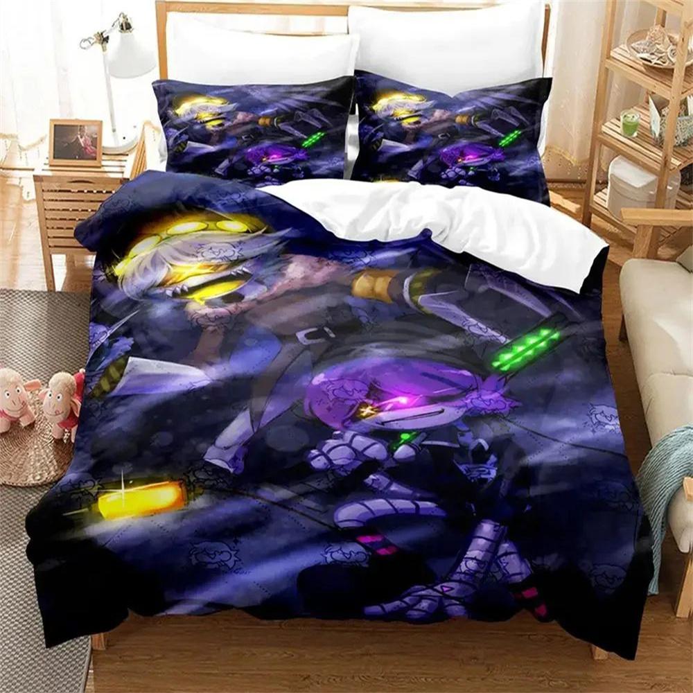 3D Print Murder Drones Bedding Set Boys Girls Twin Queen Full Size Duvet Cover Pillowcase Bed Adult Fashion Home Textileextile