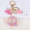 Розовый брелок с пайетками, подвеска с буквой, серьги-шармы