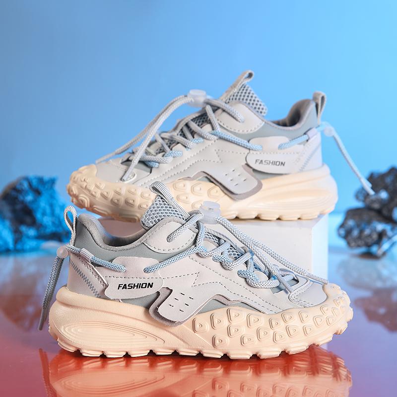 Детские осенне-зимние походные теннисные повседневные кроссовки для мальчиков и девочек, студенческие весенние походные кожаные спортивные туфли для бега для детей