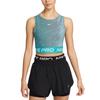 Nike Спортивные жилеты Dri Fit женские Цвет: Кактус Зеленый/Дымчато-Синий/Белый HQ5684-345