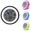 Circular Temperature Humidity Meter  Alarm Clock Electronic Clock  Greenhouse